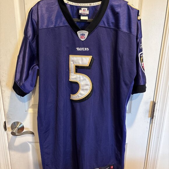 Reebok Other - Baltimore Ravens Joe Flacco #5 Authentic NFL Jersey Mens Size 54 Reebok Purple